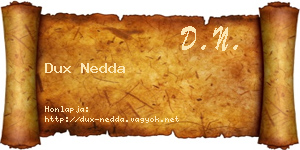 Dux Nedda névjegykártya